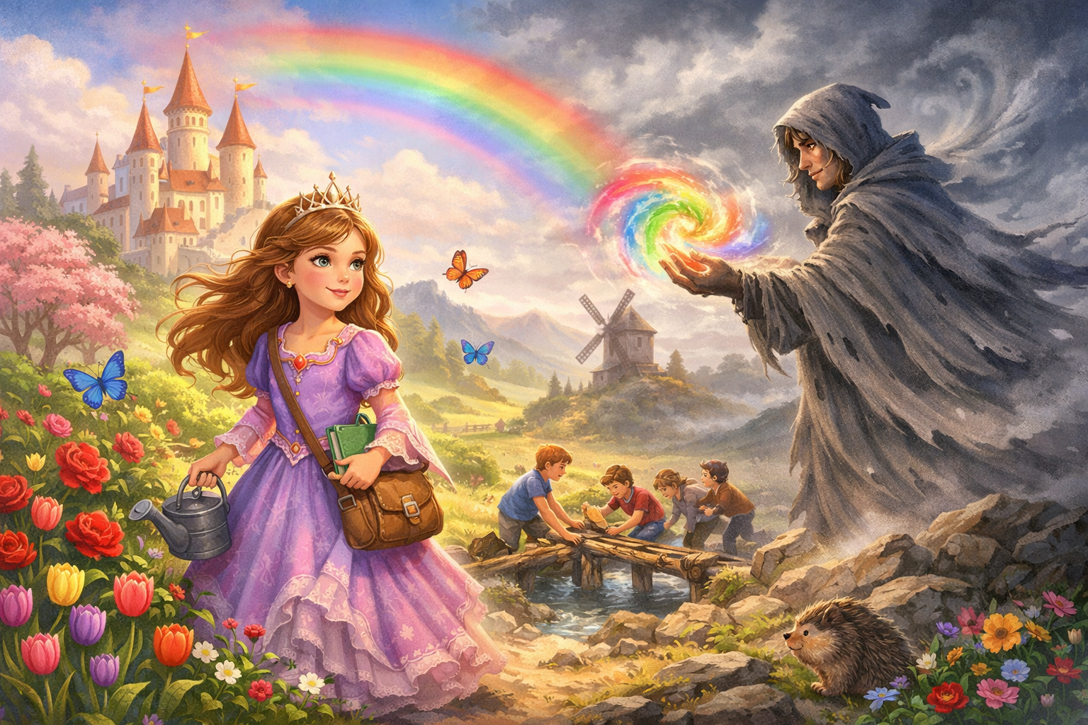 Prenses Lila ve Renkleri Çalan Rüzgâr